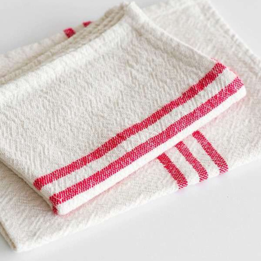 Country Towel - Red Stripe