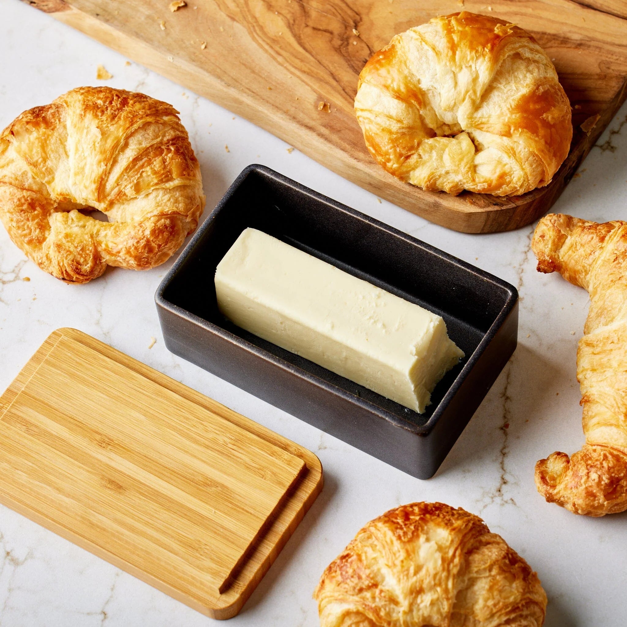 Bamboo butter dish new arrivals