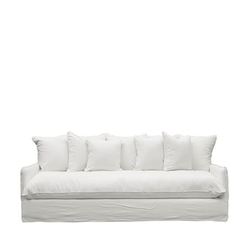 Hokio 4 Seat Slipcover Sofa - White