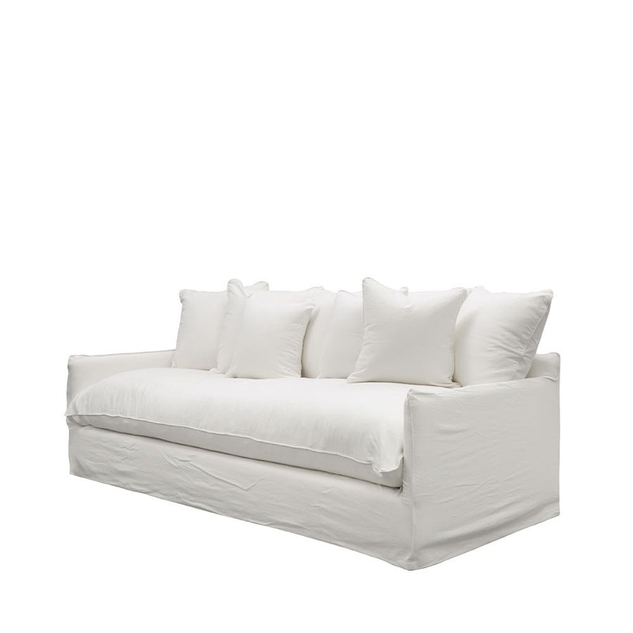 Hokio 4 Seat Slipcover Sofa - White