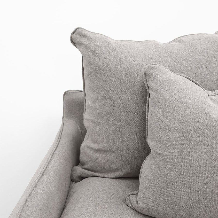 Hokio 3 Seat Slipcover Sofa - Cement