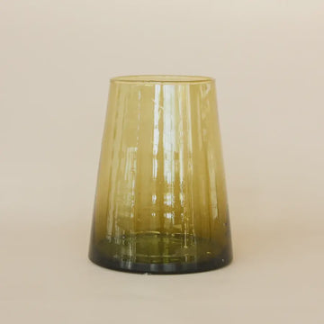 Saardé Modern Glass Vase Amber