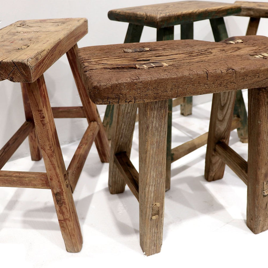 Original Wooden Stool - Rectangle