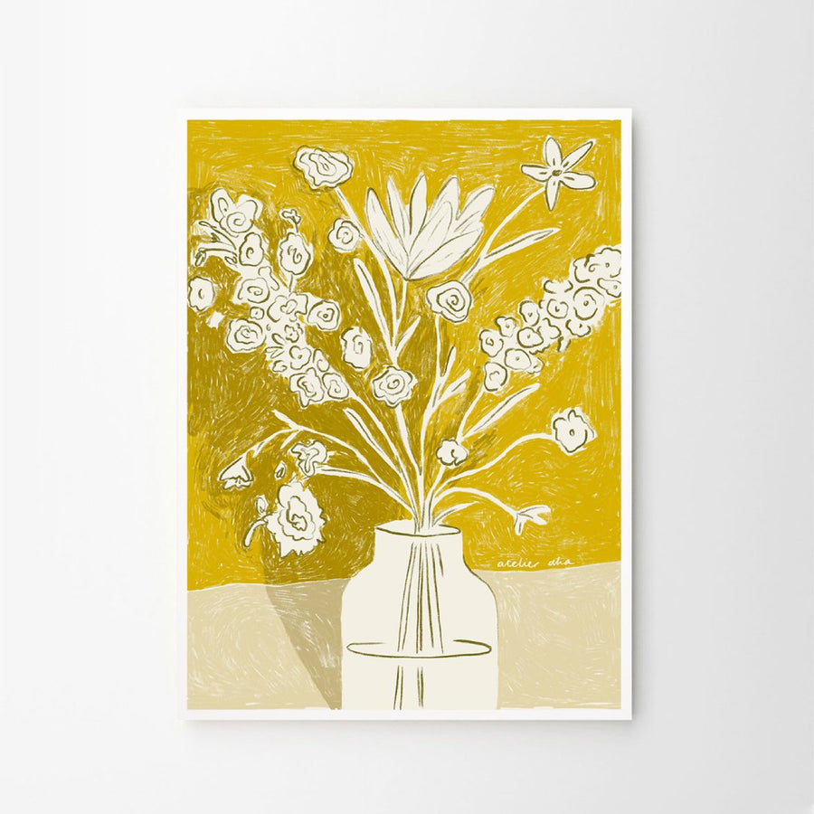 A Yellow Bouquet Print