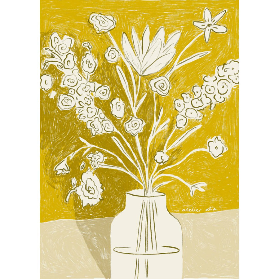 A Yellow Bouquet Print