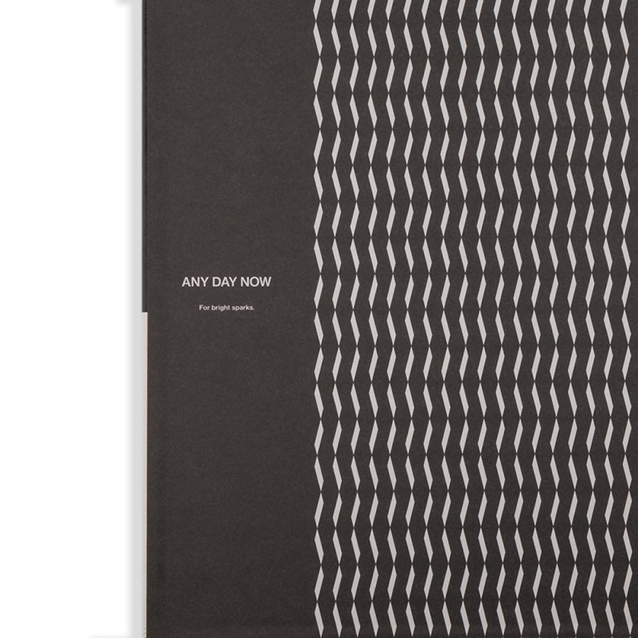 Classic Wrap Ruled Notebook - Black & Grey