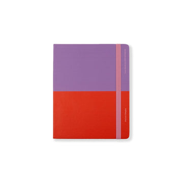 Classic Wrap Ruled Notebook - Purple & Red