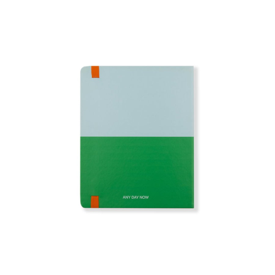 Classic Wrap Ruled Notebook - Sky & Green