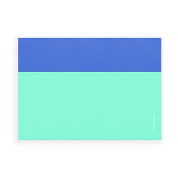 A4 Weekly Desk Pad - Blue & Mint