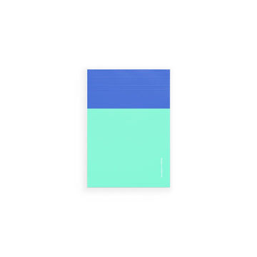A6 Dot Grid Desk Pad - Blue & Mint