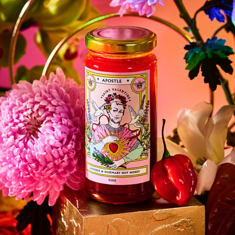 Saint Valentine - Lavender + Rosemary Hot Honey 320g