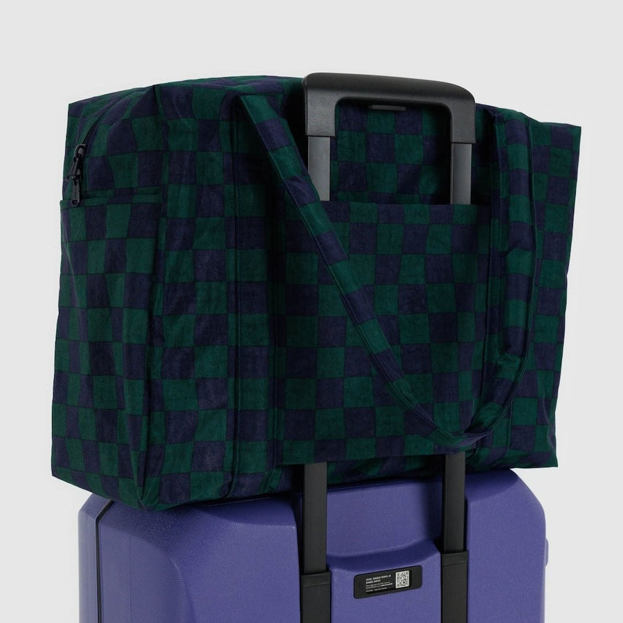 Cloud Carry-On - Navy Green Check
