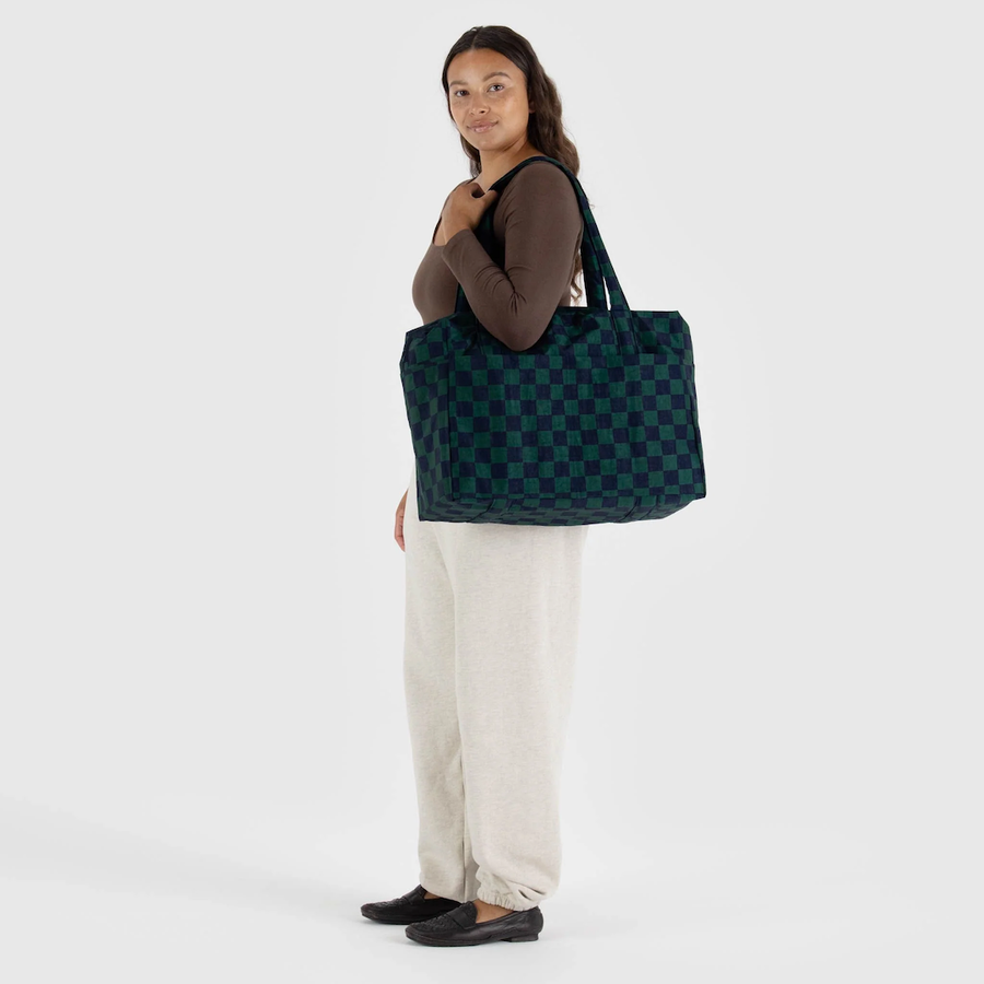 Cloud Carry-On - Navy Green Check
