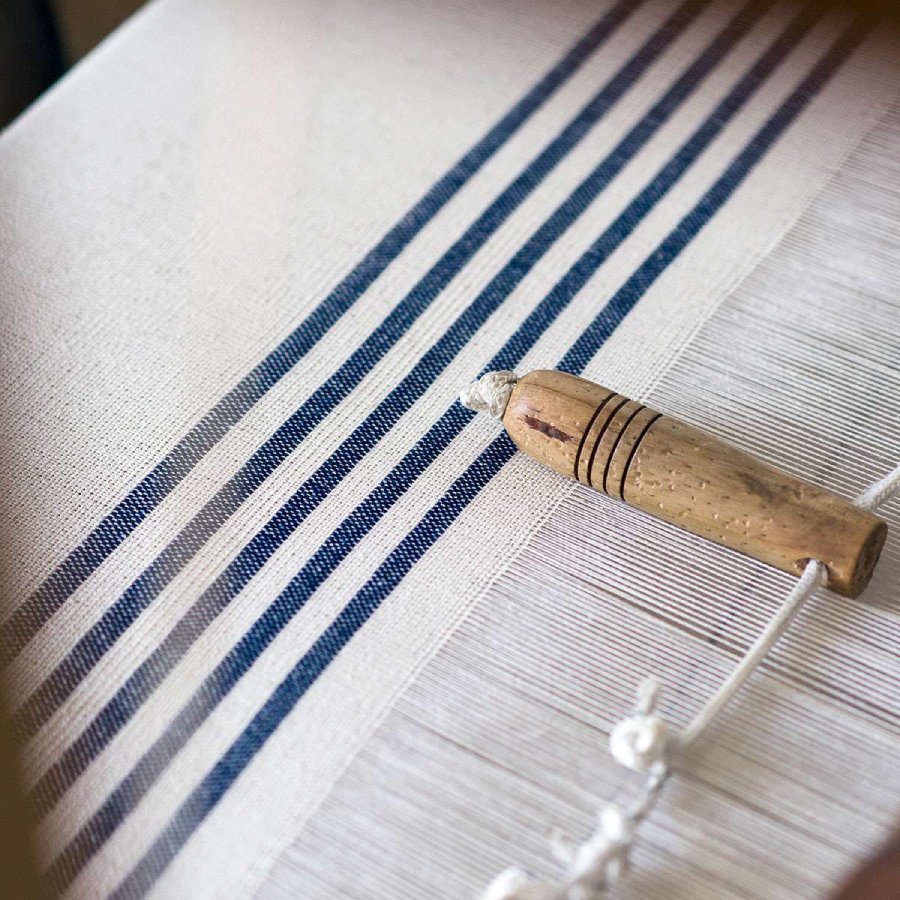 Country Towel - Navy Stripe