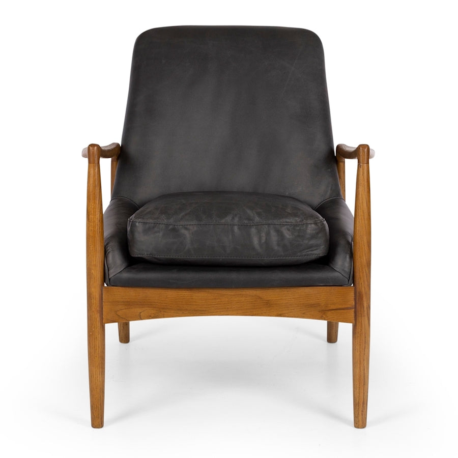 The Hopkins Armchair - Black Leather