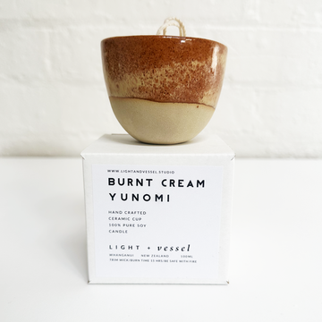 Yunomi Candle - Burnt Cream