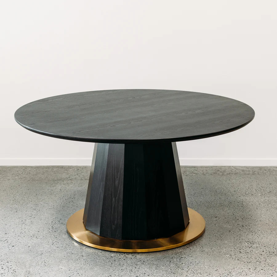 Moriyama Round Dining Table - Black