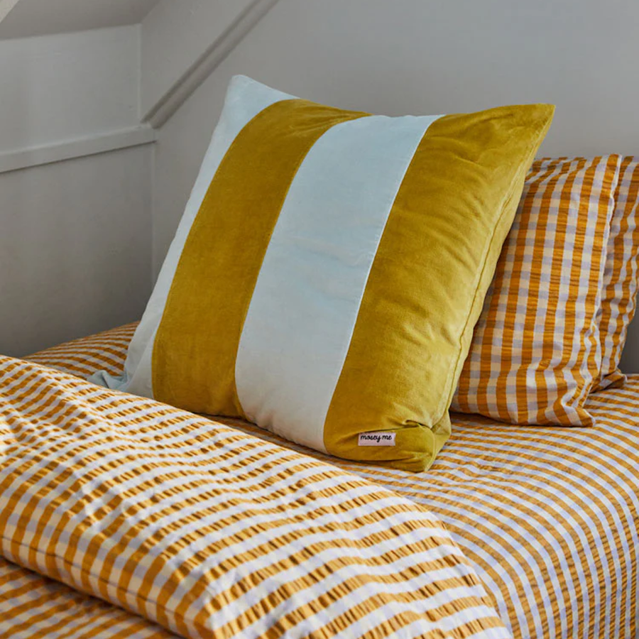 Euro Pillowcase Velvet Stripe The Axe Wellington