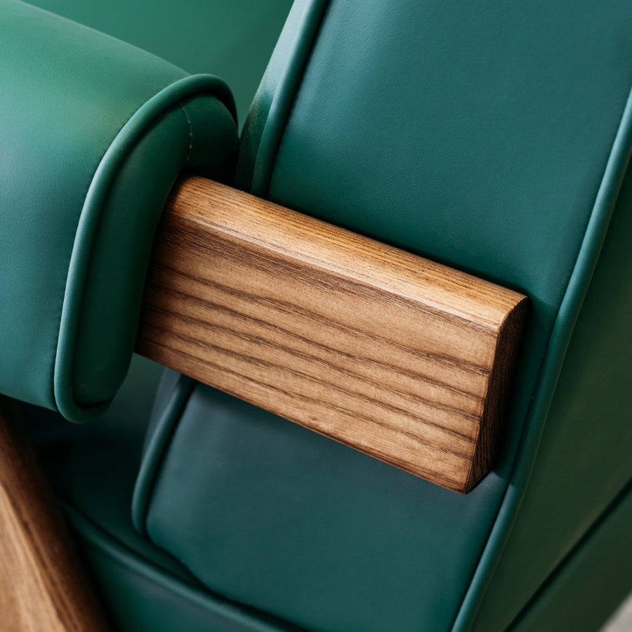 Nikko Leather Armchair - Green
