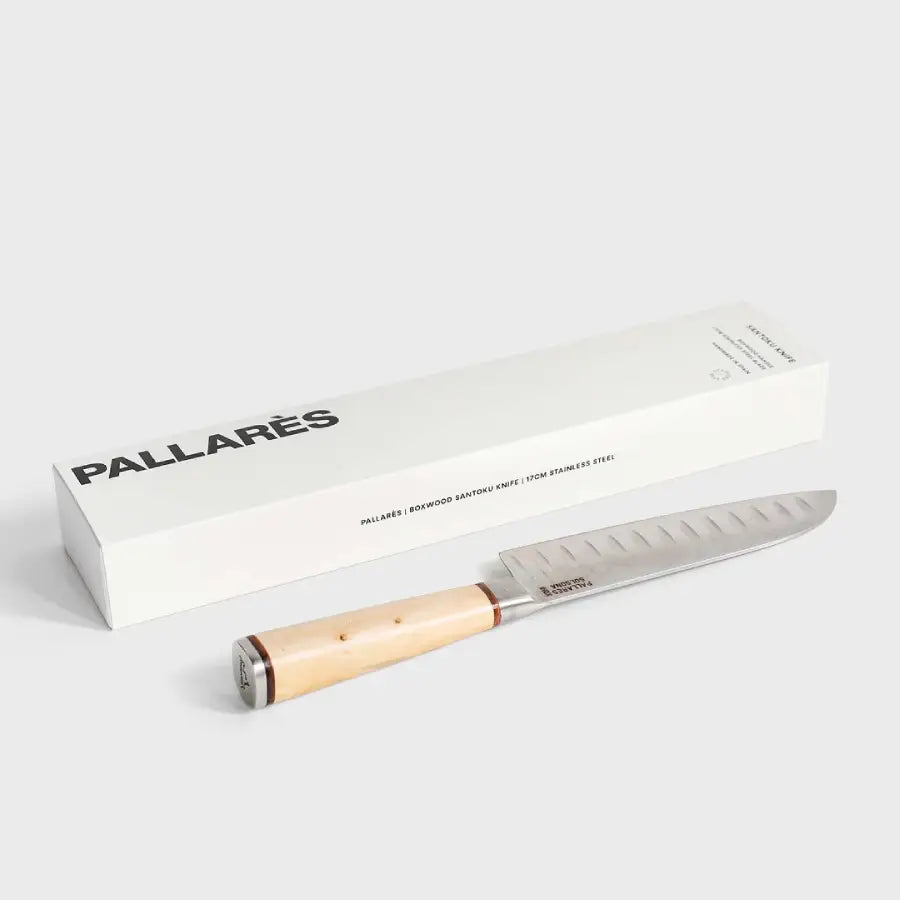 Pallarès Box Wood Santoku Knife