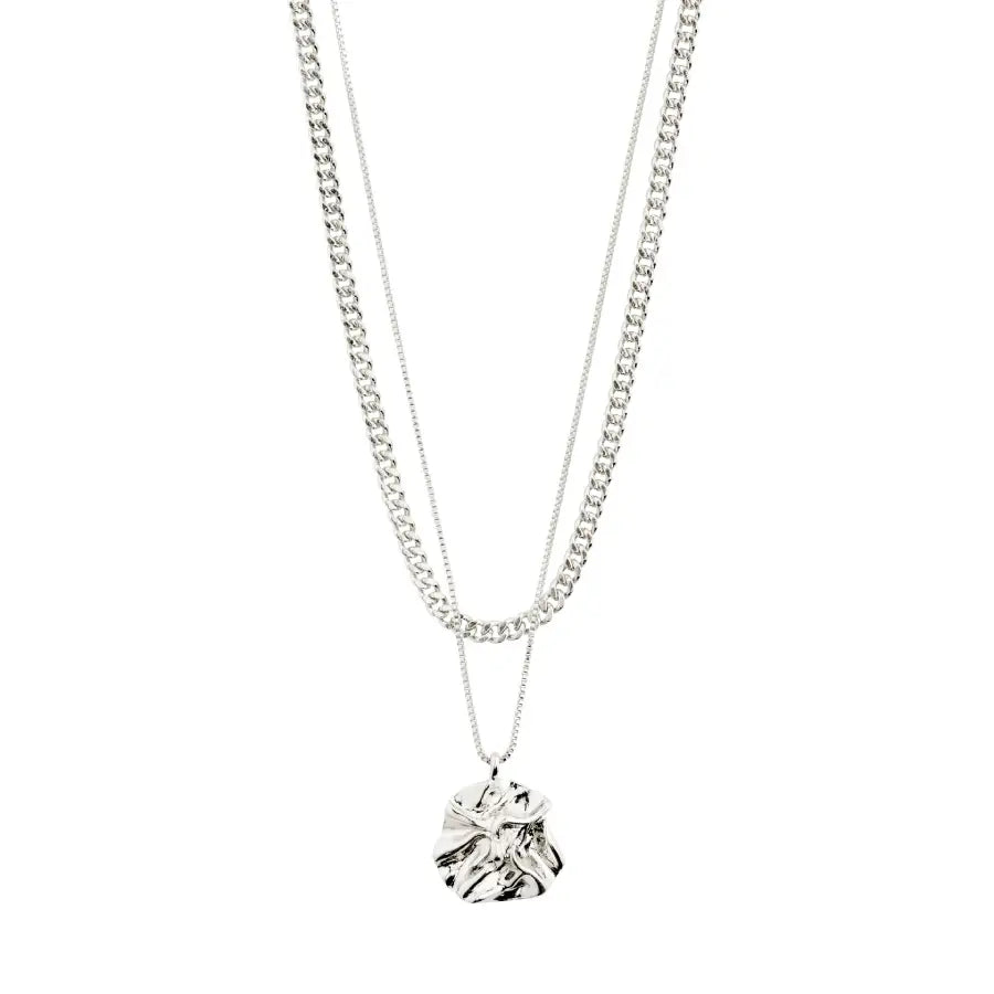 Willpower Curb Chain 2 in 1 Necklace - Silver