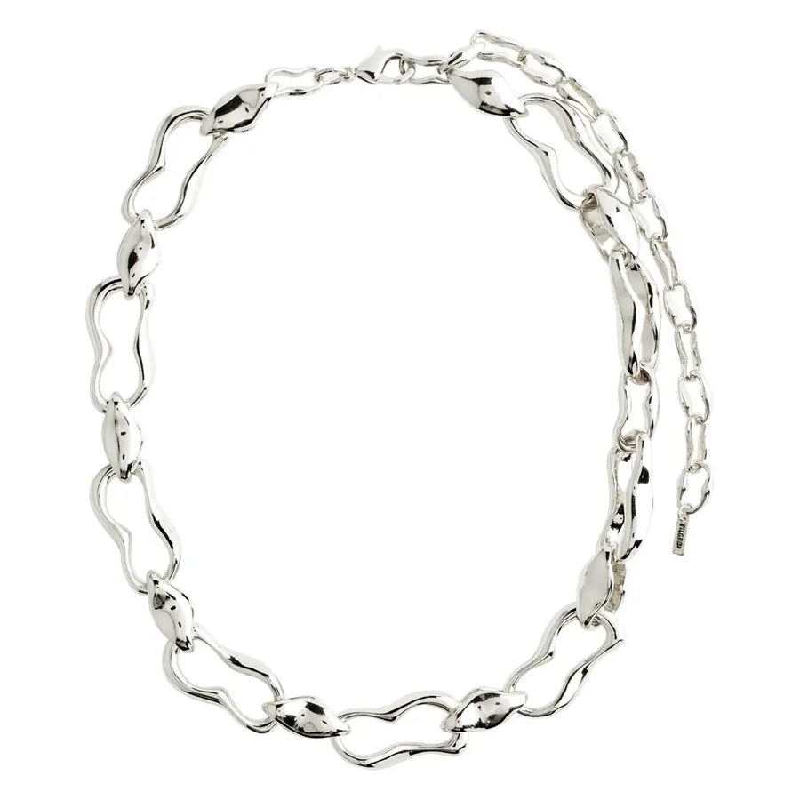 Wave Necklace - Silver