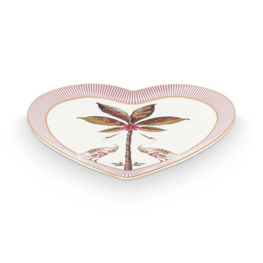 La Majorelle Set of 2 Heart Plates - Pink