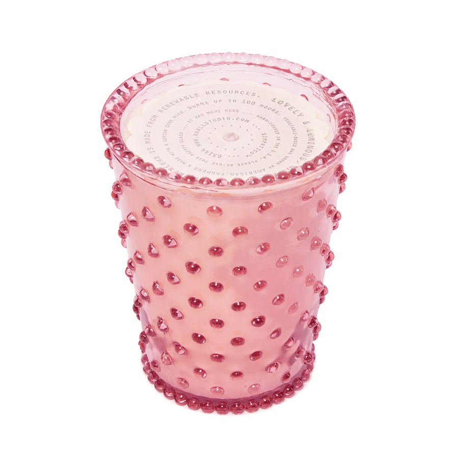 Hobnail Candle - Grapefruit and Mint