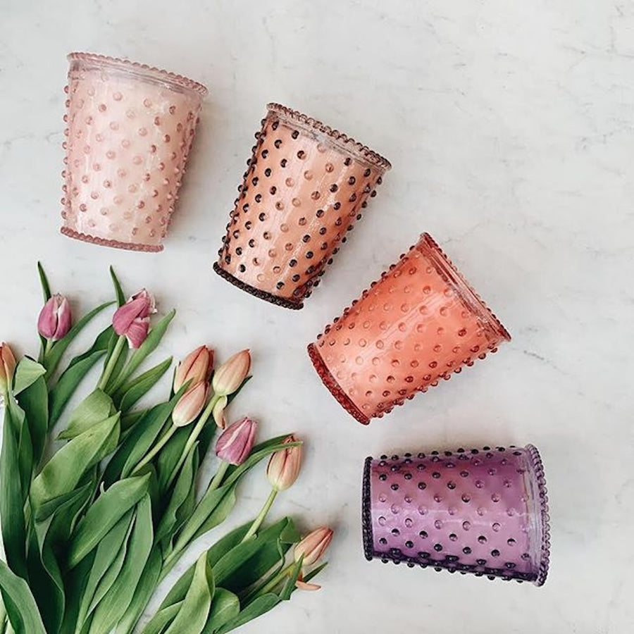 Hobnail Candle - Grapefruit and Mint