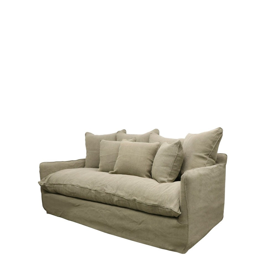 Hokio 3 Seat Slipcover Sofa - Khaki