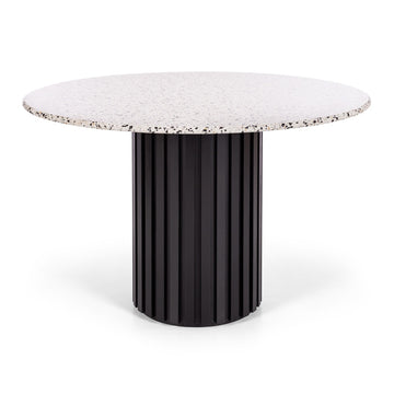 Terrazzo Round Table - Black