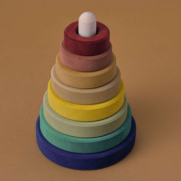 Wooden Stacking Tower- Earth