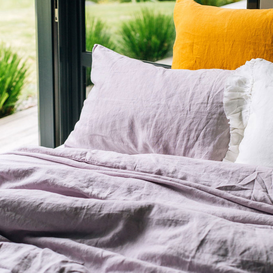 Toetoe Linen Duvet Cover Wisteria