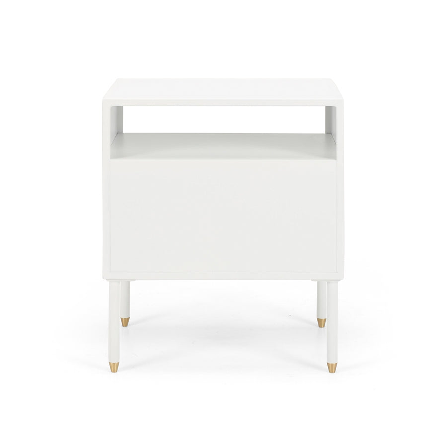 Papawai bedside table one drawer back