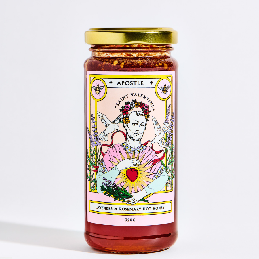 Saint Valentine - Lavender + Rosemary Hot Honey 320g