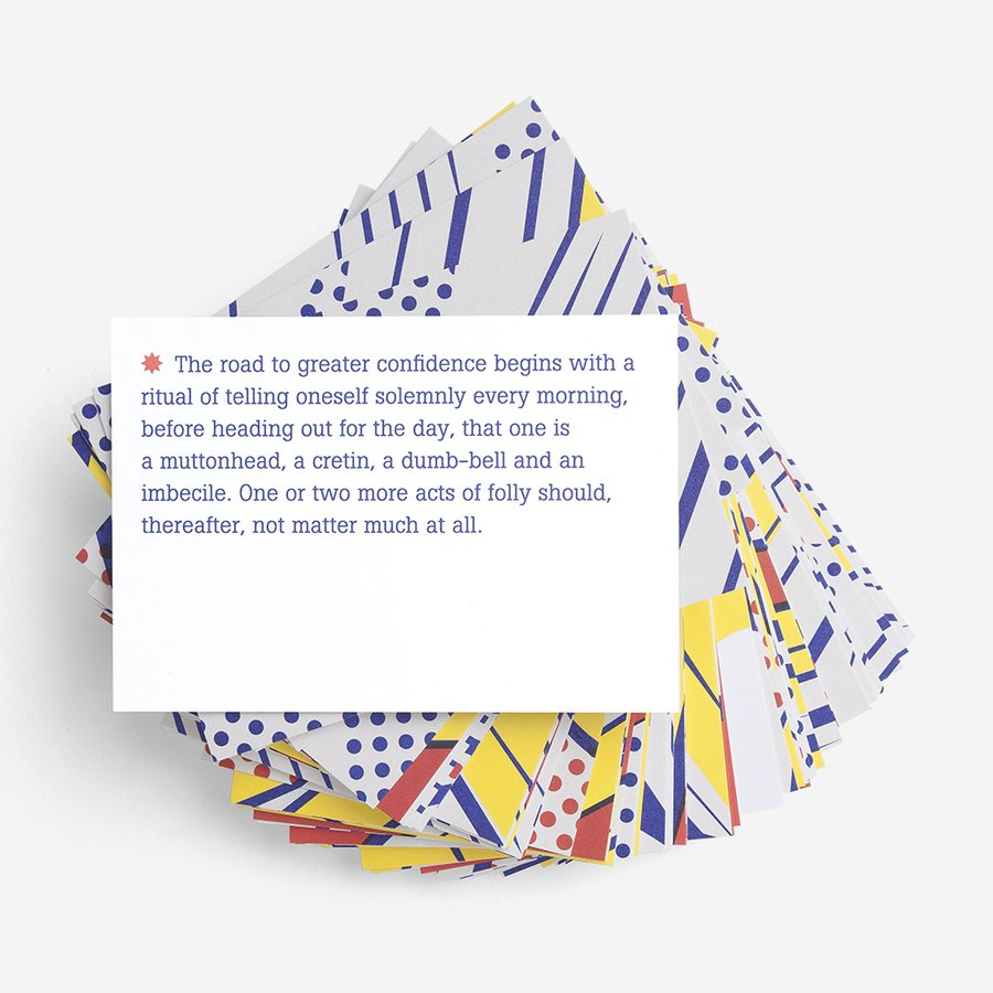 The School of Life Confidence Prompt Cards one card example