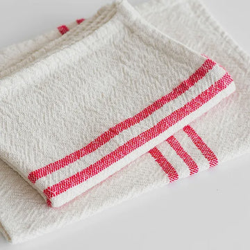 Country Dish Cloth - Red Stripe
