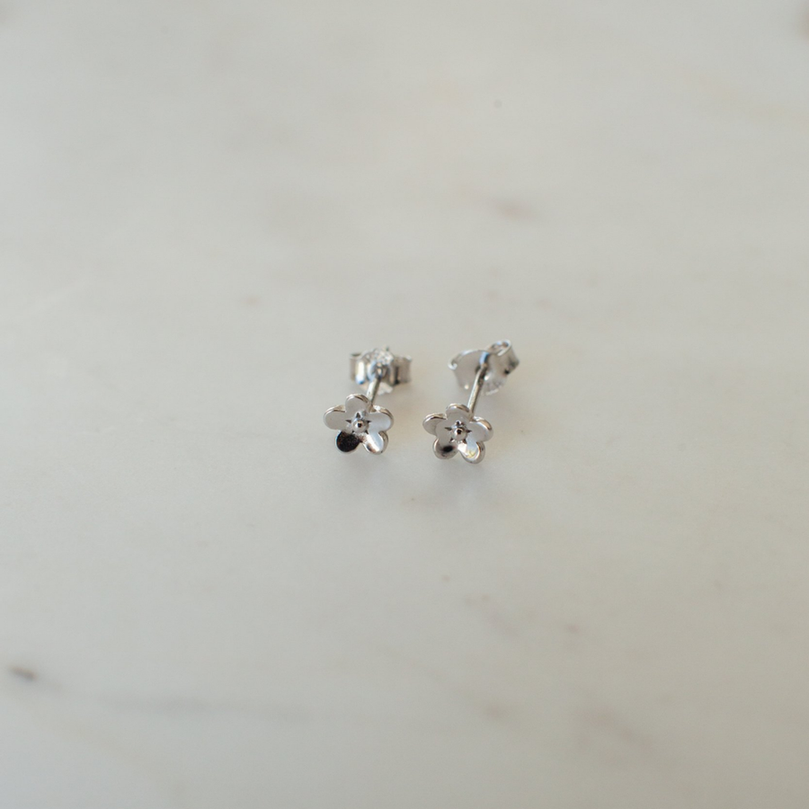 Daisy Day Studs - Silver