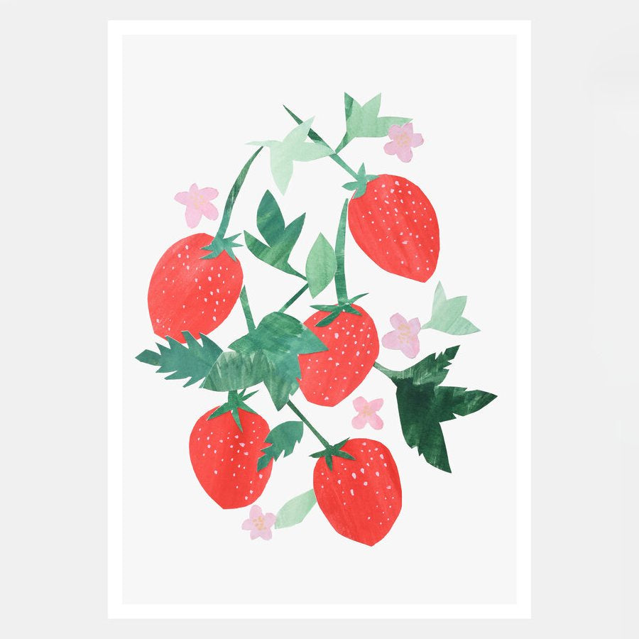 Wild Strawberries Print - A4