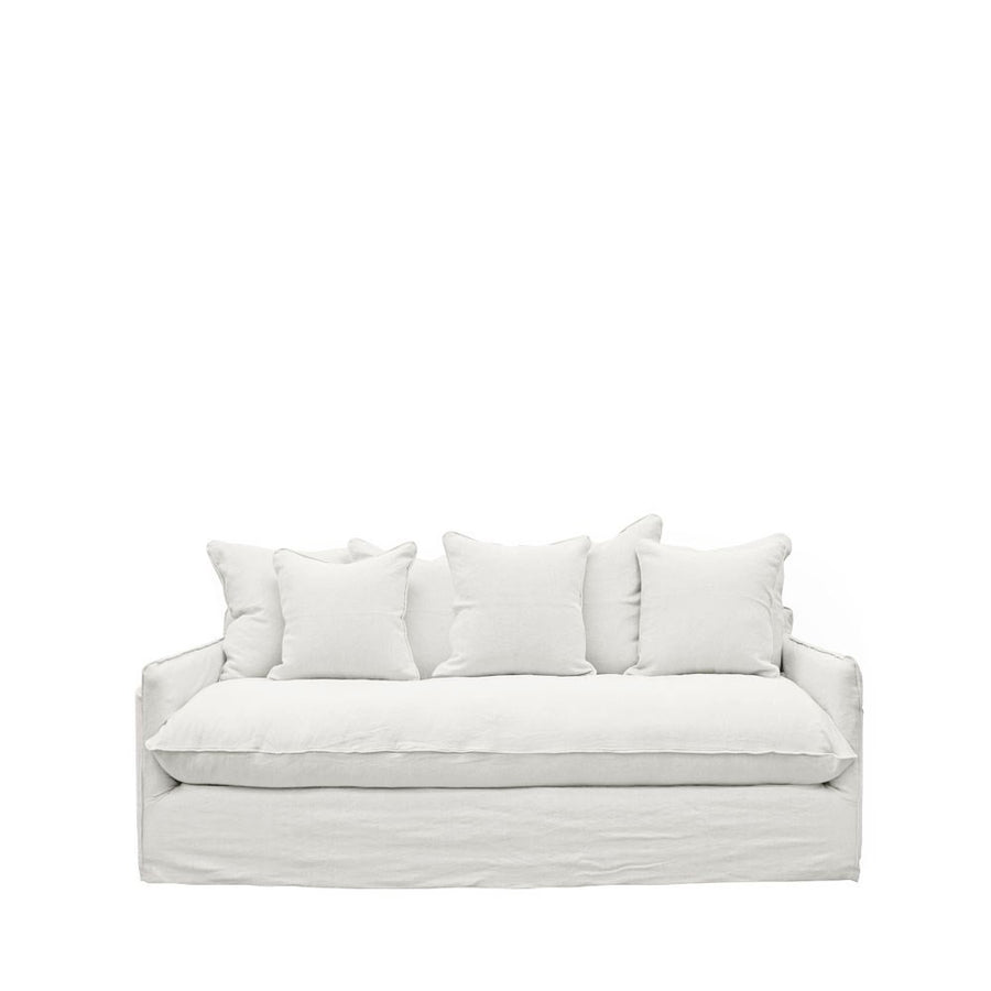 Hokio 3 Seat Slipcover Sofa - White