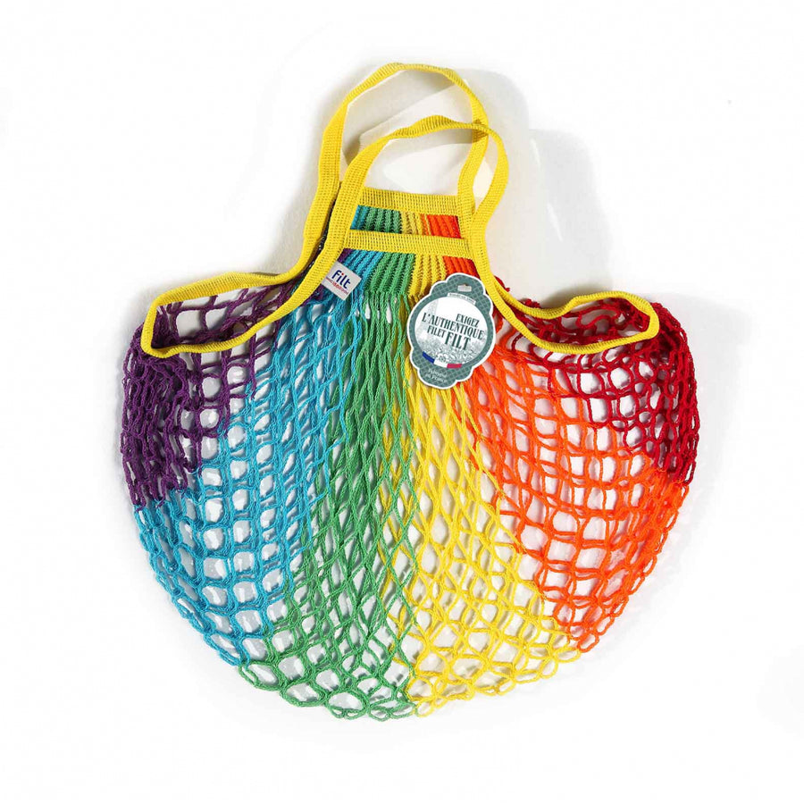 Shopping String Bag Rainbow Made in France