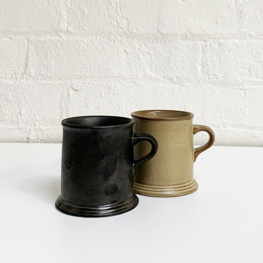 Vintage Slow Coffee Style Mug - Black