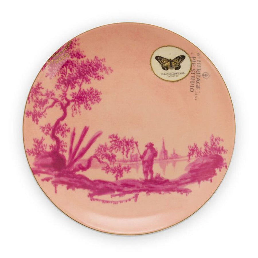 Heritage Pastry Plate - Pink