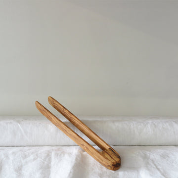 Olive wood tongs handcrafted 