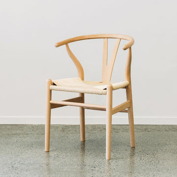 Wishbone Dining Chair - Beech with Natural Seat